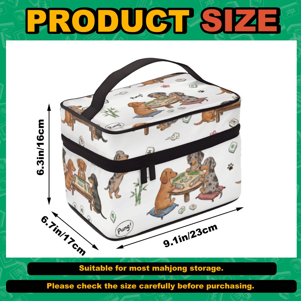 The Sausage Shuffle Mahjong Bag