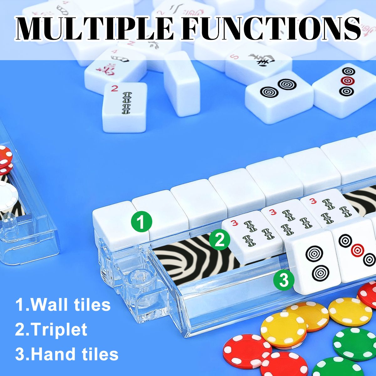 Stripes and Shuffles Tile Rack (Set of 4)