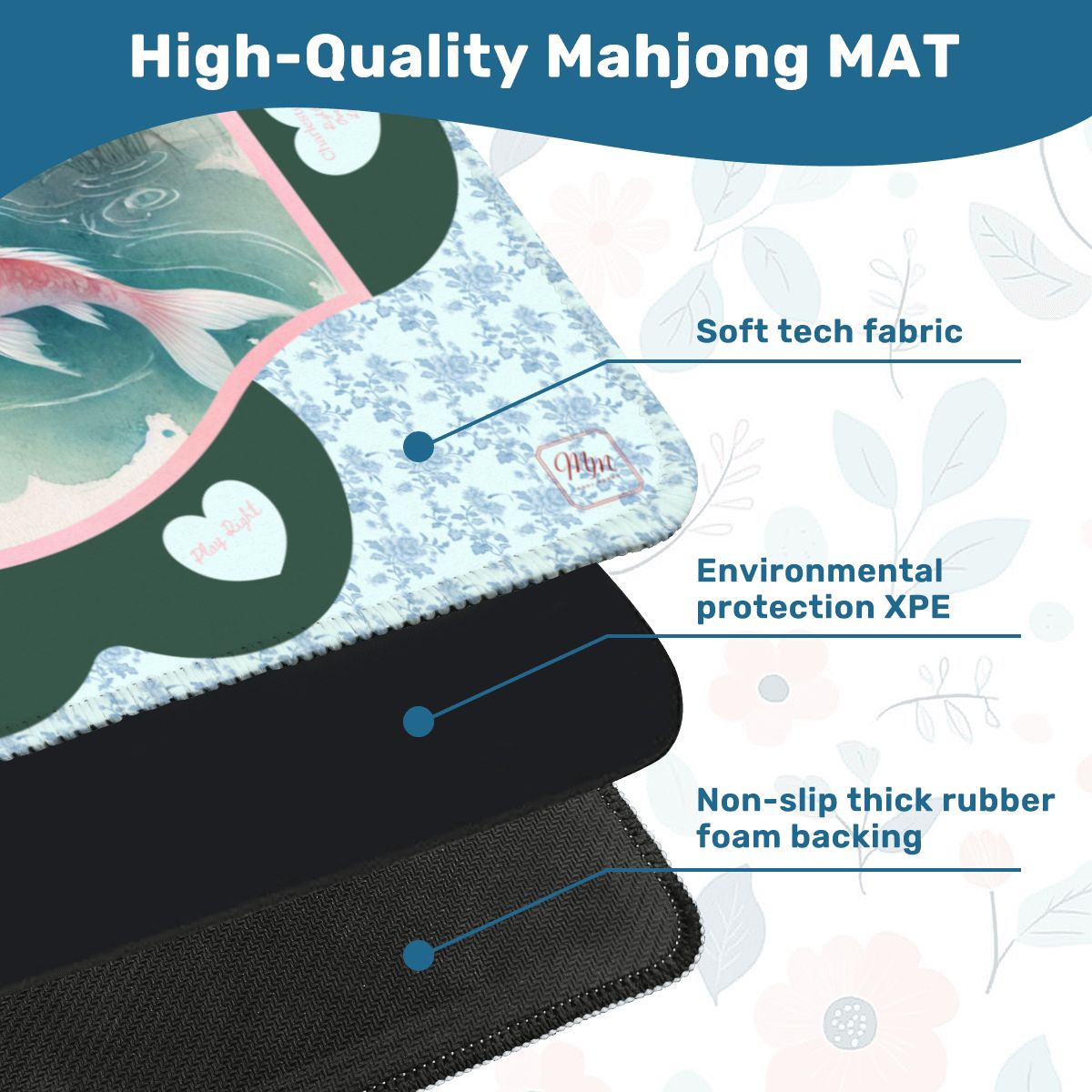 Koi & Cracks Mahjong Mat