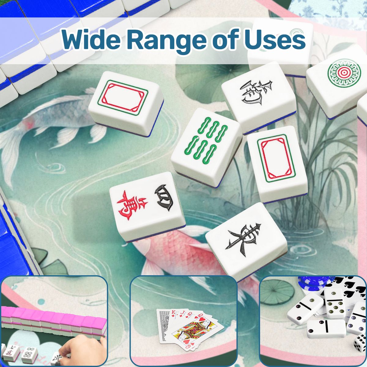 Koi & Cracks Mahjong Mat