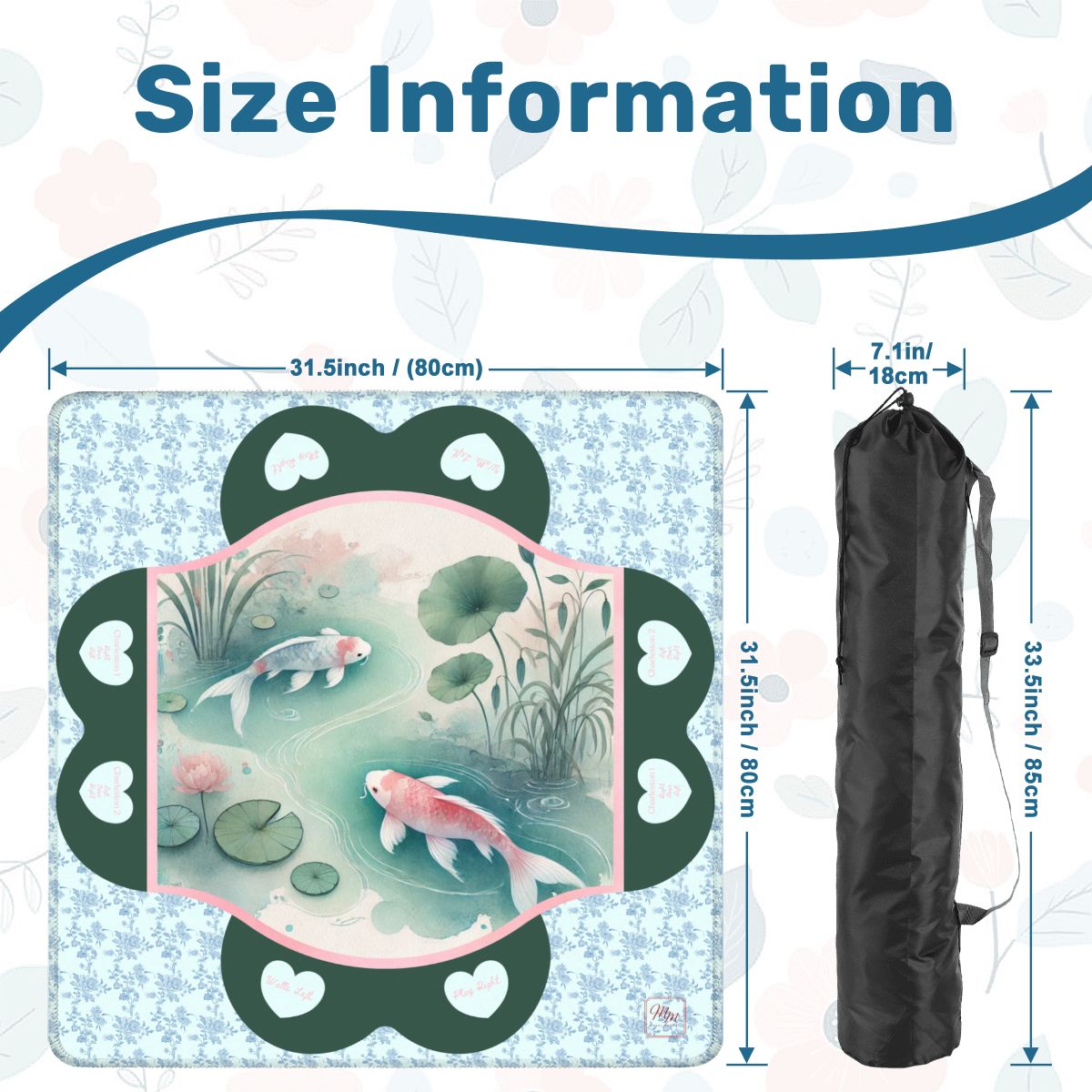 Koi & Cracks Mahjong Mat