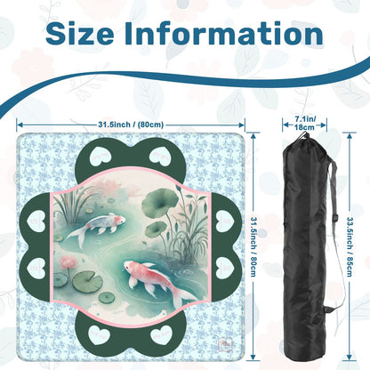 Koi & Cracks Mahjong Mat