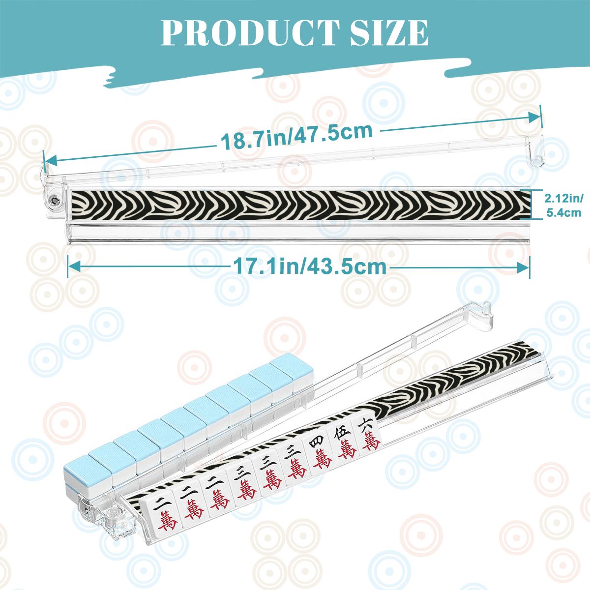 Stripes and Shuffles Tile Rack (Set of 4)