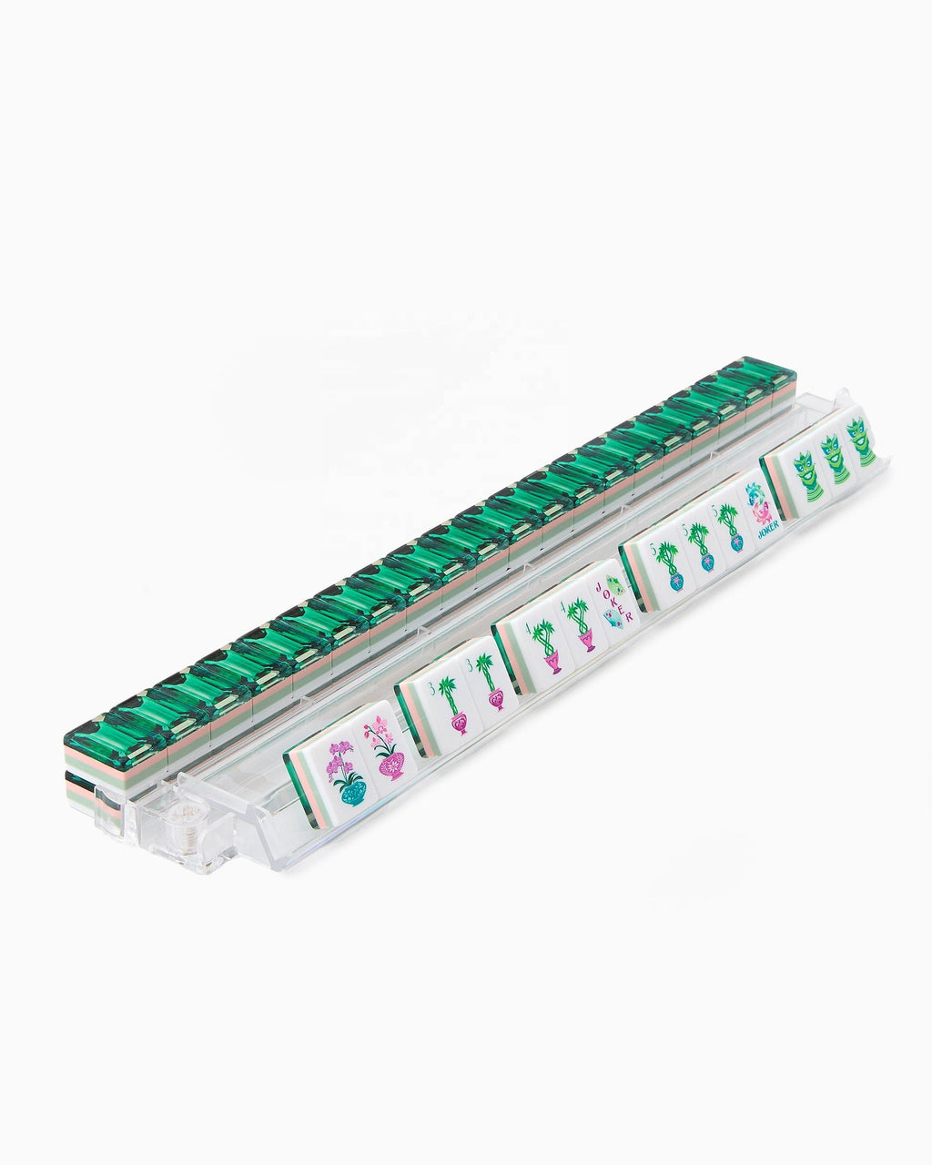 Emerald Patterned American Mahjong Set