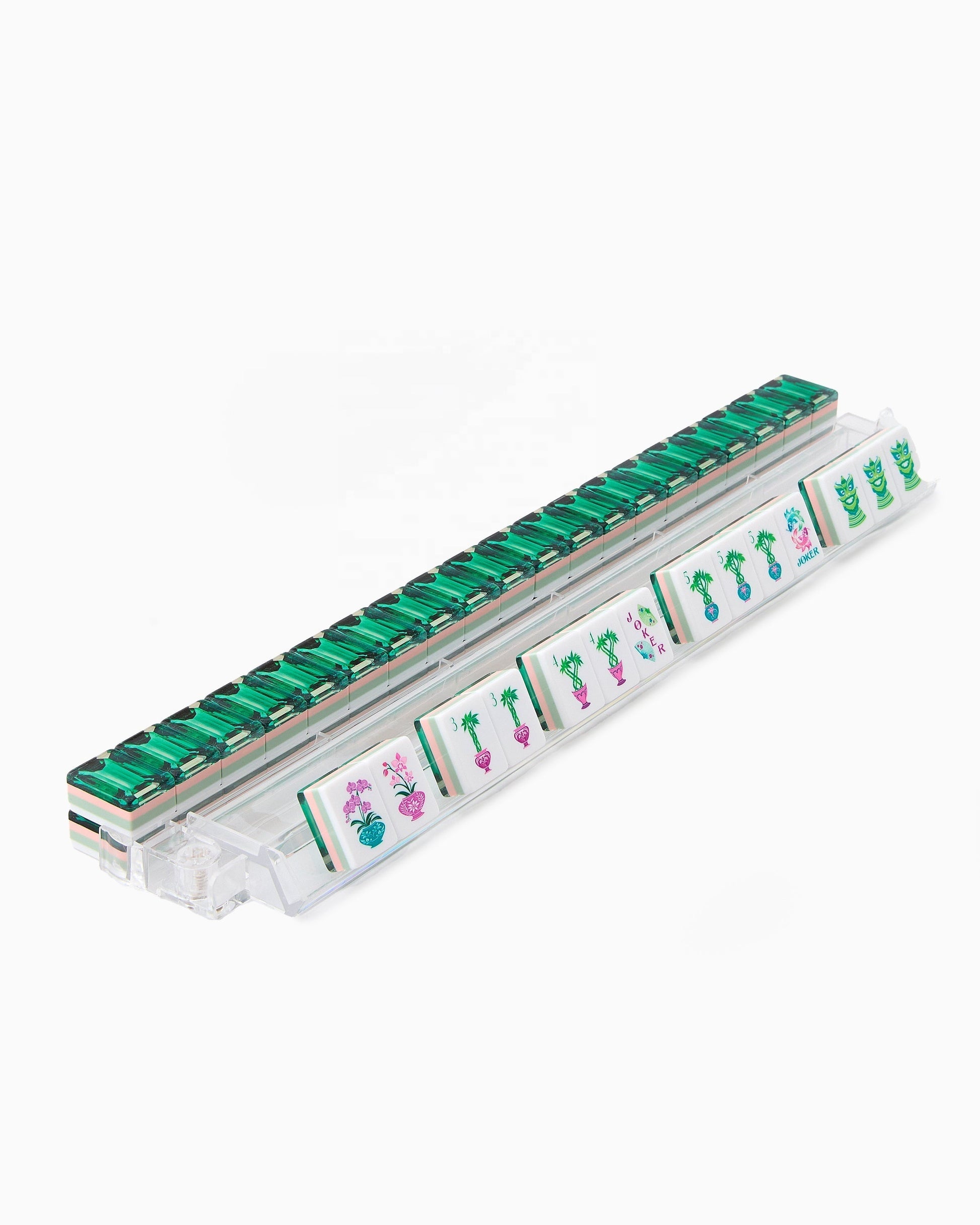 Emerald Patterned American Mahjong Set