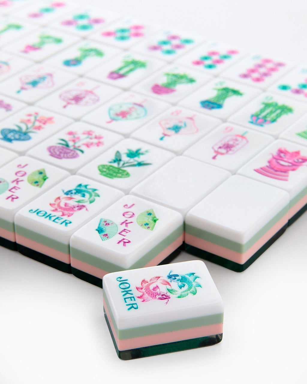 Emerald Patterned American Mahjong Set